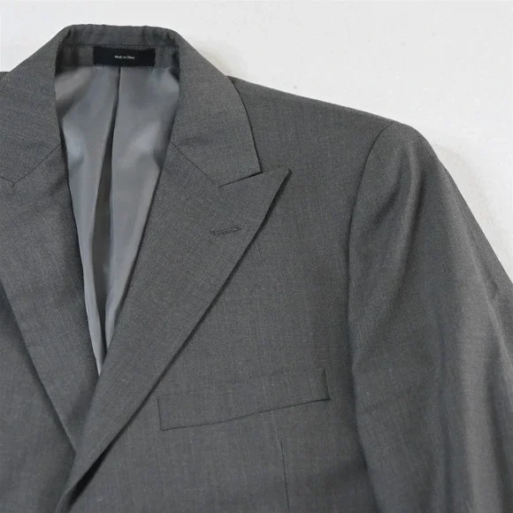 J Ferrar 38S 34x32 Gray 3 Piece Vest Mens Jacket Pants Suit‎